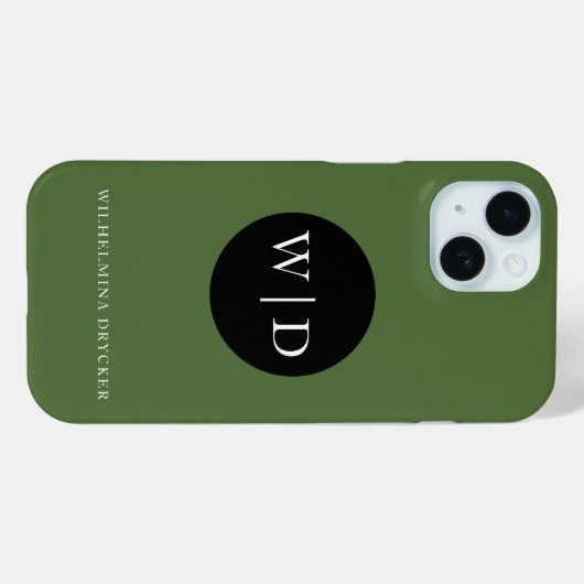 Personalized iPhone 15 Case with Your Name (Achterkant (horizontaal))