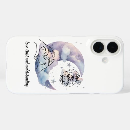 Personalized iPhone 16 case (Achterkant (horizontaal))