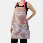 Personalized Iridescent Pastel Sparkle Satin Schort (Insitu)