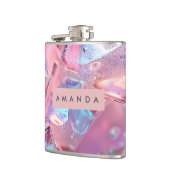 Personalized Iridescent Pink Ice with Shimmer Heupfles (Links)