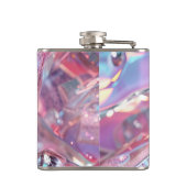 Personalized Iridescent Pink Ice with Shimmer Heupfles (Achterkant)