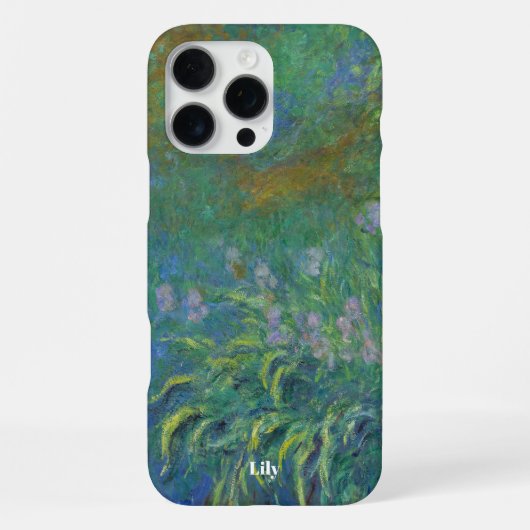 Personalized Irises by Claude Monet iPhone Hoesje (Achterkant)