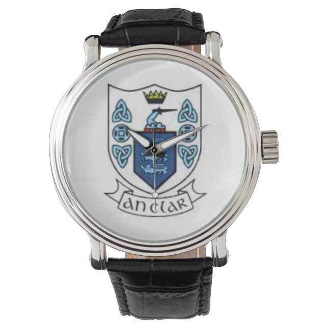 Personalized Irish County Mannen Watches Co. Clare Horloge (Voorkant)