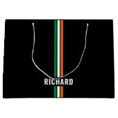 Personalized Irish Flag Patriotic Ireland Stripes Groot Cadeauzakje (Voorkant)