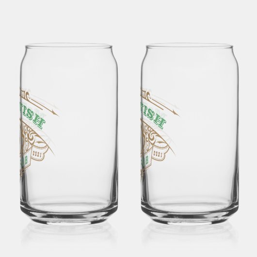 Personalized Irish Pub Blikvorm Glas (Links)