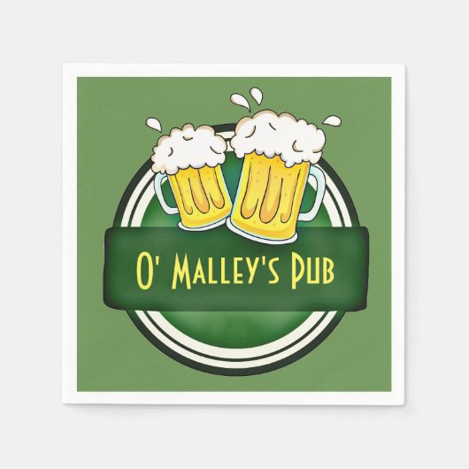 Personalized Irish Pub Servetten (Voorkant)