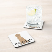 Personalized Irish Setter Bier Onderzetter (Rechterzijde)