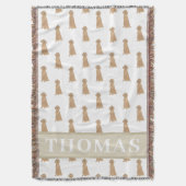 Personalized Irish Setter Deken (Voorkant Verticaal)