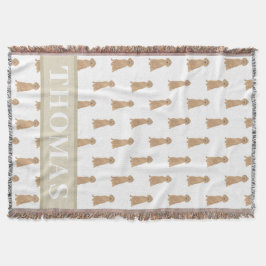 Personalized Irish Setter Deken