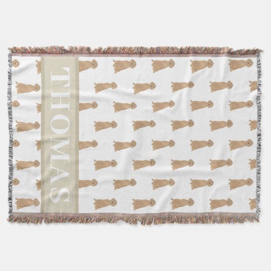 Personalized Irish Setter Deken (Voorkant)