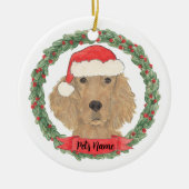 Personalized Irish Setter Keramisch Ornament (Voorkant)