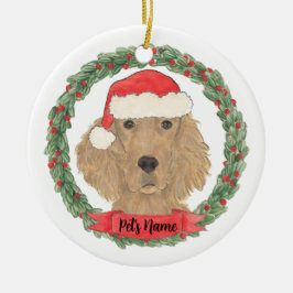 Personalized Irish Setter Keramisch Ornament