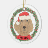 Personalized Irish Setter Keramisch Ornament (Links)