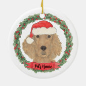 Personalized Irish Setter Keramisch Ornament (Achterkant)