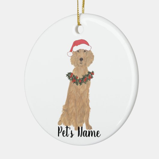 Personalized Irish Setter Keramisch Ornament (Links)