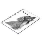 Personalized Irish Setter Notitieboek (Linkerzijde)