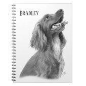 Personalized Irish Setter Notitieboek (Voorkant)