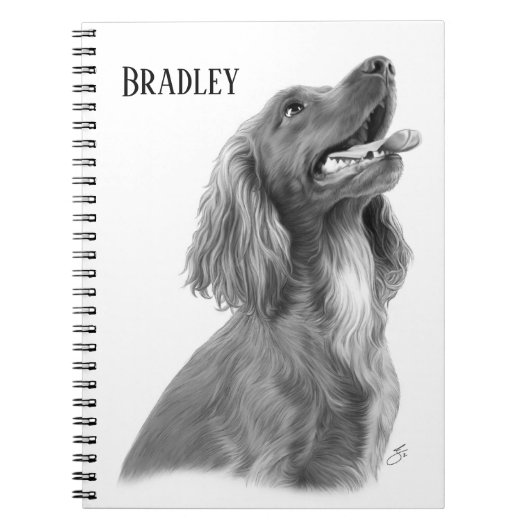 Personalized Irish Setter Notitieboek (Voorkant)