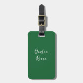 Personalized Italian Flag Luggage Tags Bagagelabel (Voorkant verticaal)