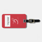 Personalized Italian Flag Luggage Tags Bagagelabel (Voorkant horizontaal)
