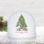 Personalized Jack Russel Terrier Dog Christmas Sneeuwbol