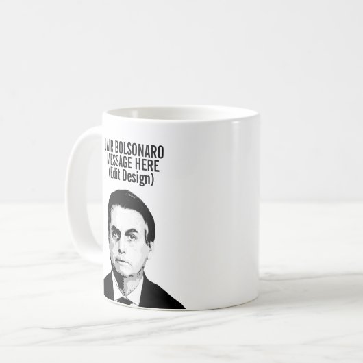 PERSONALIZED JAIR BOLSONARO KOFFIEMOK (Voorkant links)