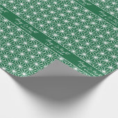 Personalized Japandi Christmas Wrapping Paper Cadeaupapier (Hoek)