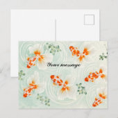 Personalized Japanese Goldfish Postcard | Custom M Briefkaart (Voorkant / Achterkant)
