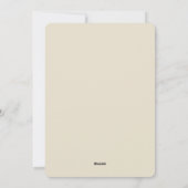 Personalized Japanese Ink Brush Wabi-Sabi Greeting Feestdagenkaart (Achterkant)