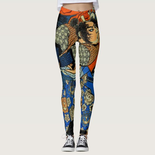 PERSONALIZED JAPANESE SAMURAI LEGGINGS (Voorkant)