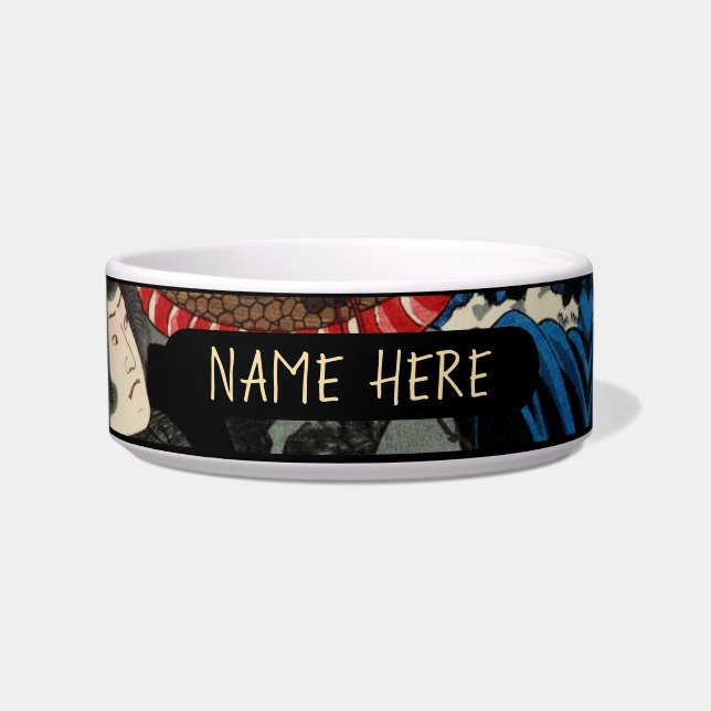 PERSONALIZED JAPANSE SAMURAI VOERBAKJE (Voorkant)