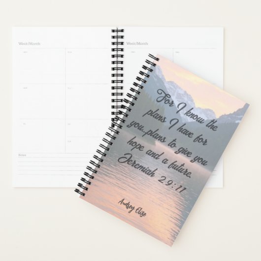 Personalized Jeremiah 29:11 Planner (Display)