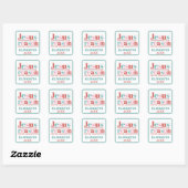 Personalized JESUS IS THE REASON... Vierkante Sticker (Vel)