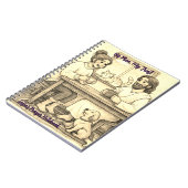 Personalized Jesus With Us Sepia Faith Notebook Notitieboek (Linkerzijde)