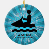 Personalized Jet Ski Ornament (Achterkant)