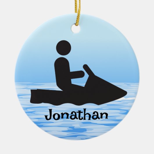 Personalized Jet Ski Ornament (Voorkant)