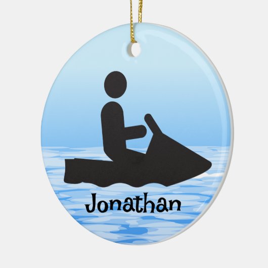 Personalized Jet Ski Ornament (Links)