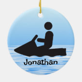 Personalized Jet Ski Ornament (Achterkant)
