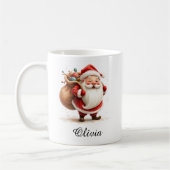 Personalized Jolly Santa Claus Coffee Mug Koffiemok (Links)
