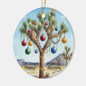 Personalized Joshua Tree at Christmas Keramisch Ornament (Links)