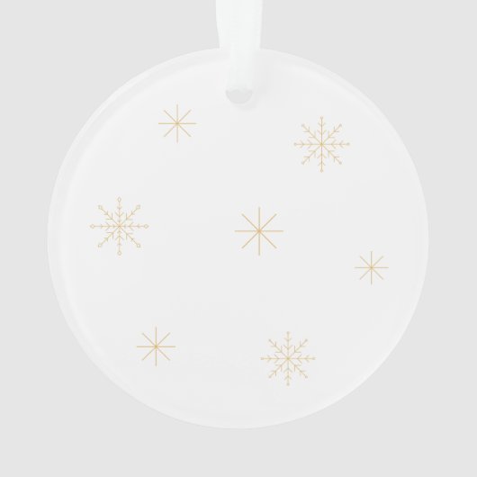 Personalized Joy Christmas Photo Ornament (achterkant)