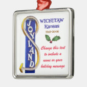 PERSONALIZED Joyland Amusement Park Wichita KS Metalen Ornament (Links)