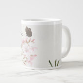 Personalized Ju Lian Design Floral Butterfly Mug Grote Koffiekop (Voorkant rechts)
