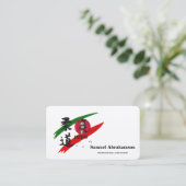 Personalized Judo instructor - Karte  Visitekaartje (Staand voorkant)