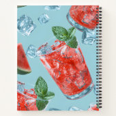 Personalized Juicy Watermelon Mint Sparkle Notitieboek (Achterkant)