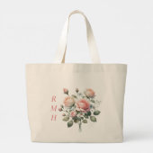 Personalized June Rose Tote Bag (Achterkant)