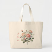 Personalized June Rose Tote Bag (Voorkant)