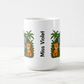 Personalized Jungle Animal Mug – Fun Teacher Gift  Koffiemok (Center)