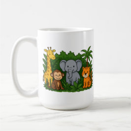 Personalized Jungle Animal Mug – Fun Teacher Gift  Koffiemok