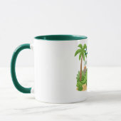 Personalized Jungle Dinosaur Mug for Kids Mok (Links)